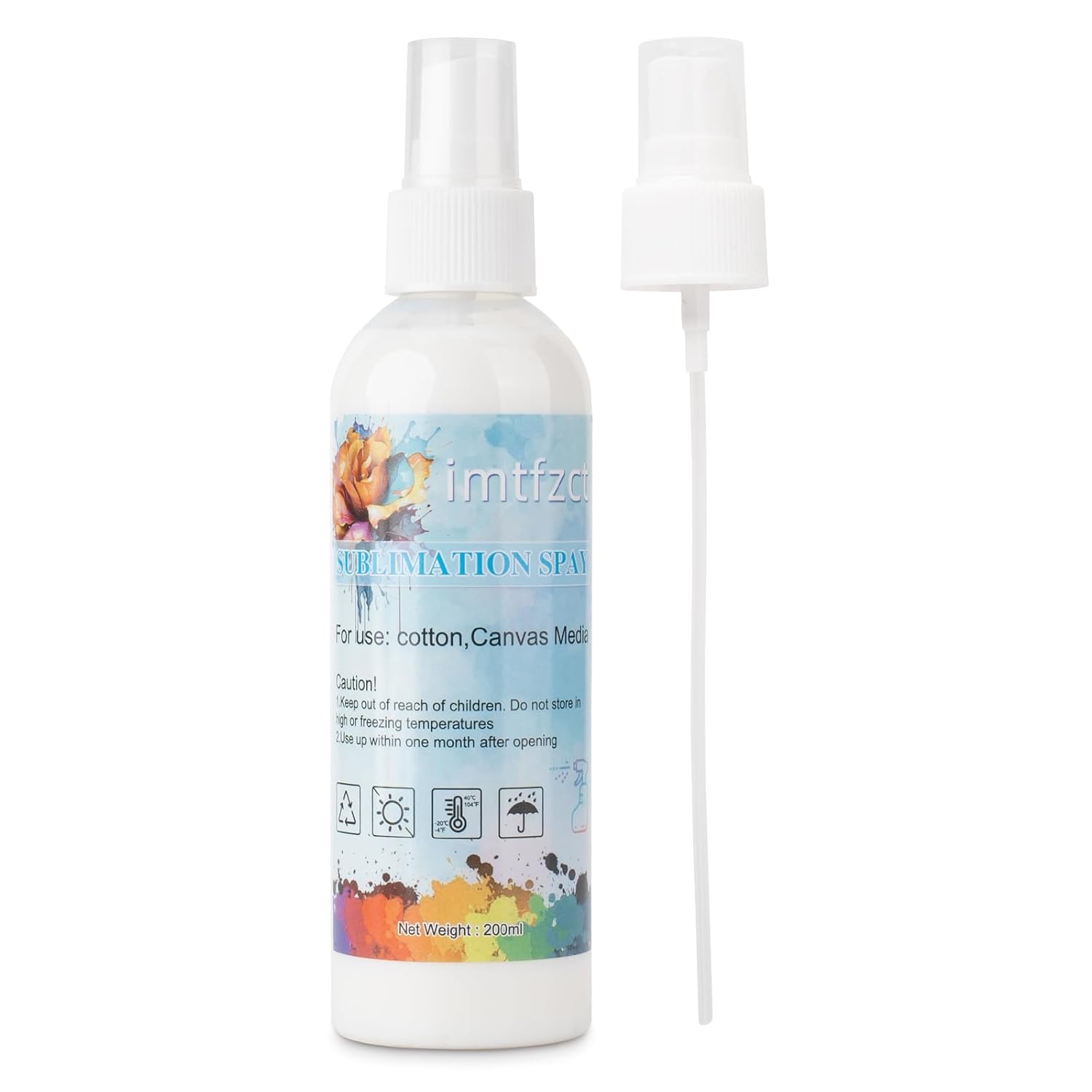 200 ML Sublimation Spray for Cotton Shirts, Sublimation Coating Spray Apply All Fabric,T-Shirts, Canva, Pillow,Sublimation Spray Quick Dry & High Gloss, Super Adhesion, Waterproof