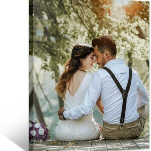 WEGA Custom Canvas Prints with Your Photos-Upload Your Image\/Photo-Custom Personalized Photo Gifts to Canvas,Wall Art Canvas Print Gifts for Pets Family Baby Wedding